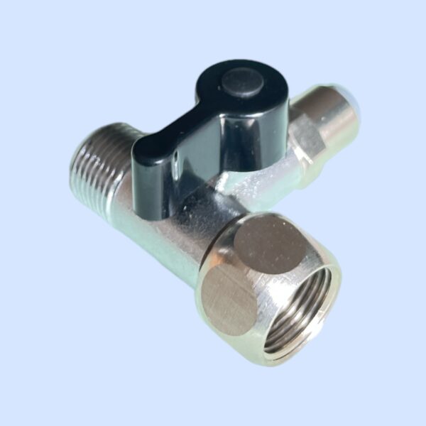 Kugleventil 3/8" gevind & 1/4" quick connect